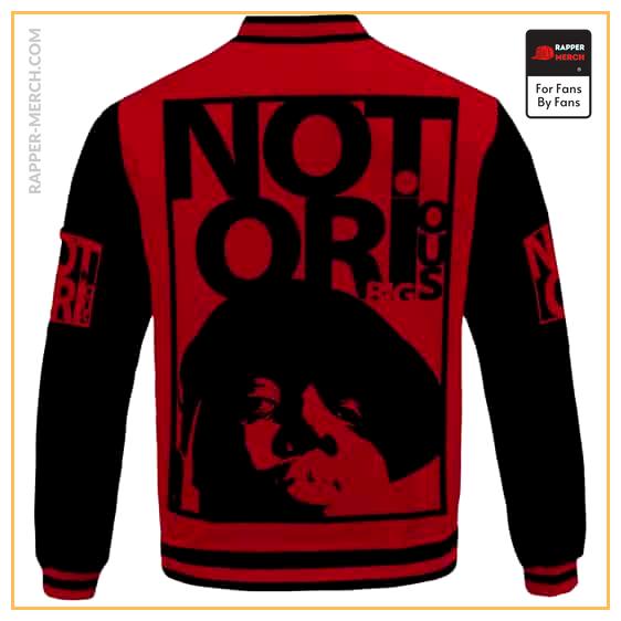 East Coast The Notorious BIG Red And Black Varsity Jacket RP0310