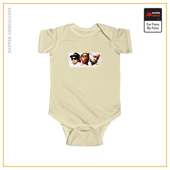 Eazy-E Tupac & Biggie Monsters Under The Bed Cover Baby Onesie RM0310