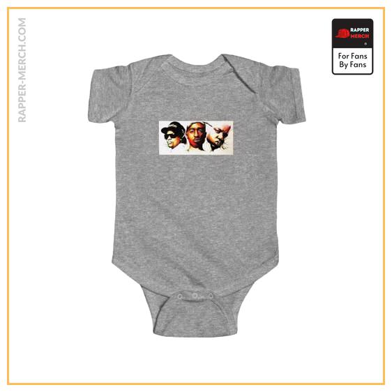 Eazy-E Tupac & Biggie Monsters Under The Bed Cover Baby Onesie RM0310
