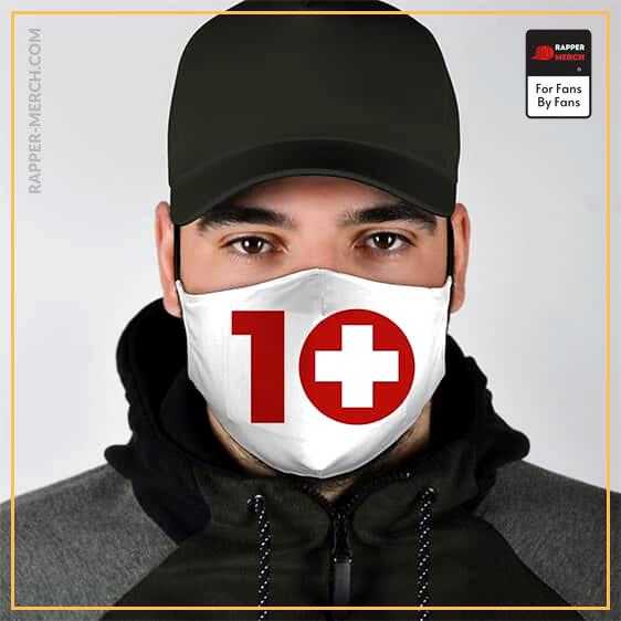 Eminem Album Recovery 10 Symbol White Cloth Face Mask RM0310