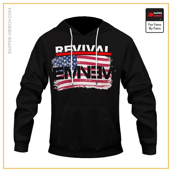 Eminem Album Revival American Flag Logo Dope Hoodie Jacket RM0310