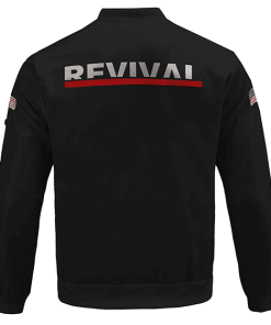 Eminem Album Revival Logo American Flag Amazing Bomber Jacket RM0310