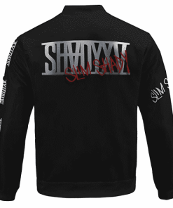 Eminem Album Shady XV Typography Art Dope Letterman Jacket RM0310