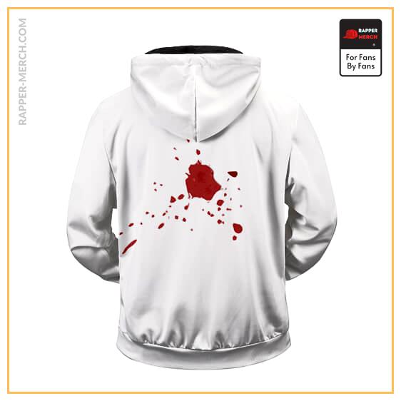 Eminem Bloodshot Bullet Wound Logo Badass Zip Hoodie Jacket RM0310