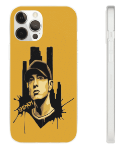 Eminem Face Portrait Detroit City iPhone 12 Bumper Case RM0310