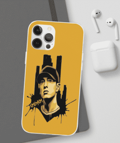 Eminem Face Portrait Detroit City iPhone 12 Bumper Case RM0310