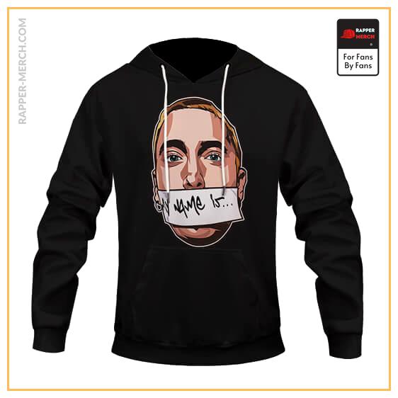 Eminem Head Art My Name Is Slim Shady Black Hoodie Jacket RM0310