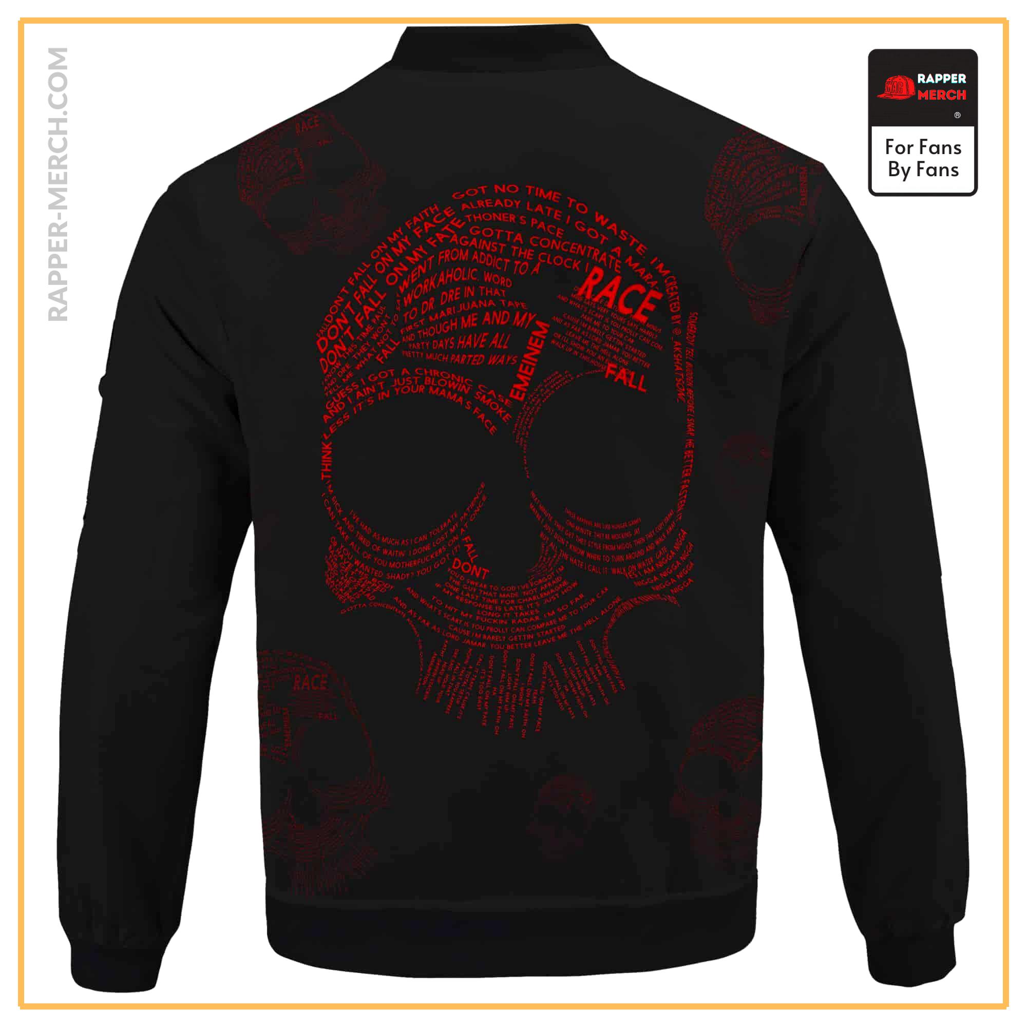 Eminem Popular Songs Skull Artwork Badass Bomber Jacket RM0310