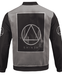Eminem Portrait & Sobriety Circle Triangle Varsity Jacket RM0310