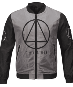 Eminem Portrait & Sobriety Circle Triangle Varsity Jacket RM0310