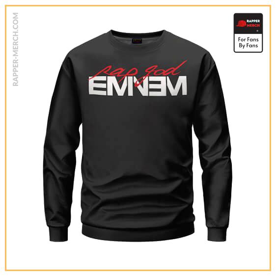 Eminem Rap God Minimalist Lettering Design Crewneck Sweater RM0310