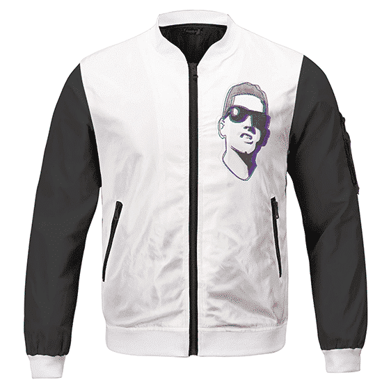 Eminem Rap God Trippy Glitch Head Artwork Varsity Jacket RM0310