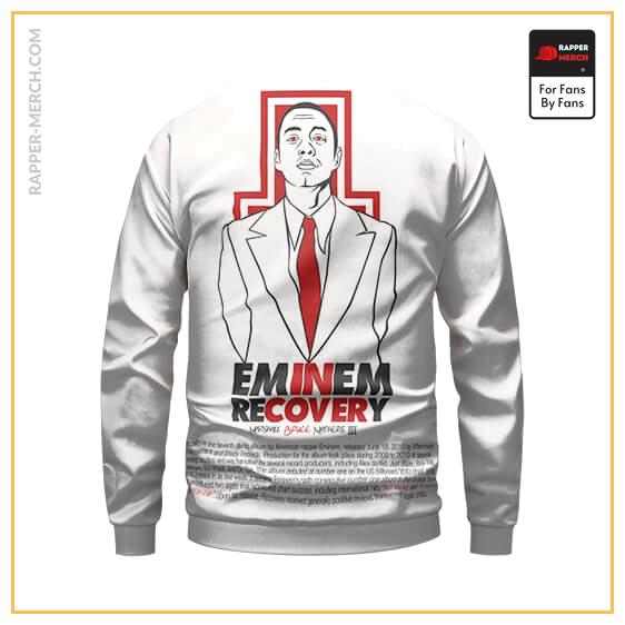 Eminem Recovery Album Drawing Artwork White Sweatshirt RM0310