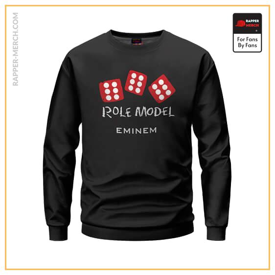 Eminem Role Model Dice Logo Art Black Crewneck Sweatshirt RM0310