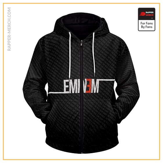 Eminem The Real Slim Shady Logo Pattern Zip Hoodie Jacket RM0310