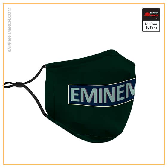 Eminem Wearing Hoodie Typography Art Green Face Mask RM0310