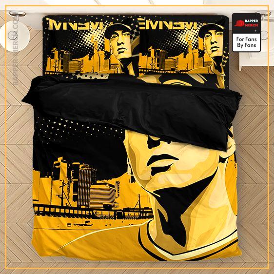 Epic Detroit City Background Eminem Yellow Bedclothes RM0310