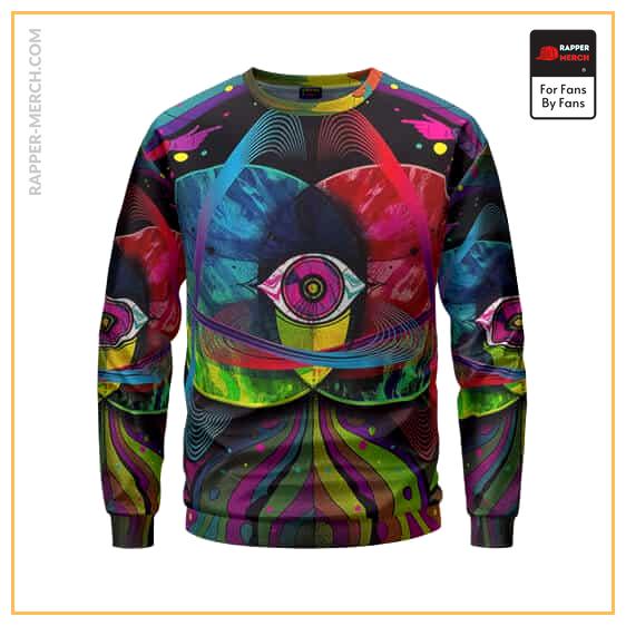 Epic Travis Scott Astral Vision Trippy Eye Sweatshirt RM0410