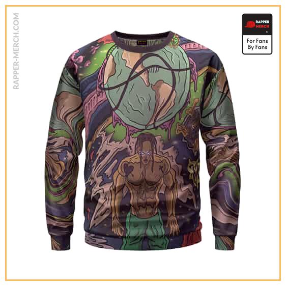 Epic Travis Scott Astroworld Sicko Mode Artwork Sweatshirt RM0410