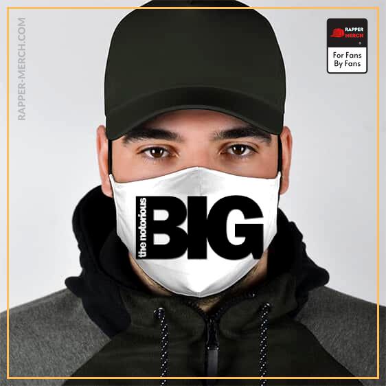 The Notorious B.I.G Logo Minimalistic White Face Mask RP0310