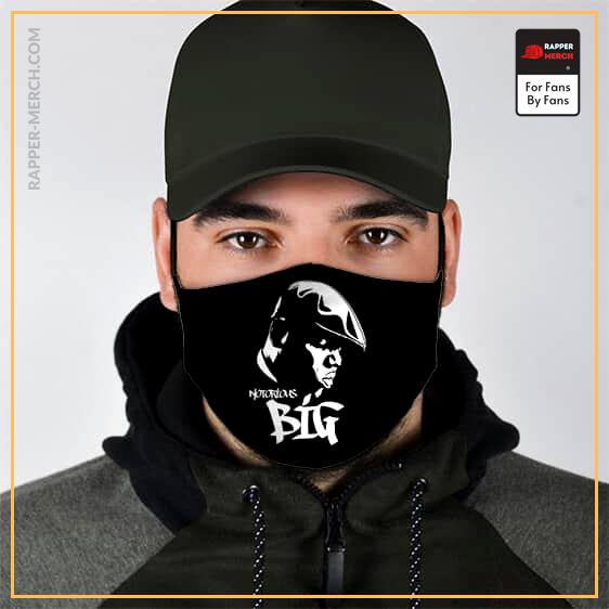 Awesome The Notorious B.I.G Silhouette Cloth Face Mask RP0310