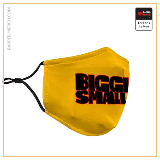 Big Poppa Biggie Smalls Minimalistic Yellow Cloth Face Mask RP0310