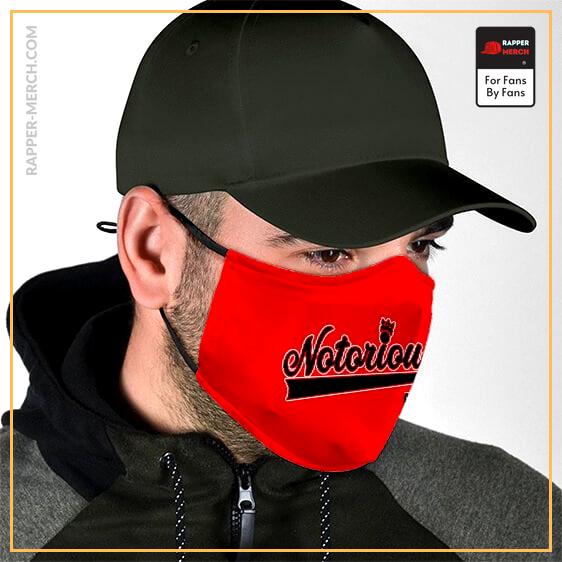 The Notorious Big Poppa Awesome Logo Red Face Mask RP0310