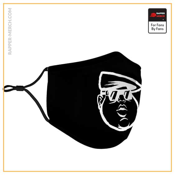 Biggie Smalls Iconic Cartoon Artwork Black Cloth Face Mask RP0310