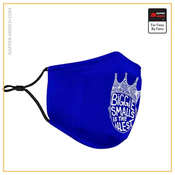 Biggie Smalls Is The Illest Crowned Silhouette Blue Face Mask RP0310