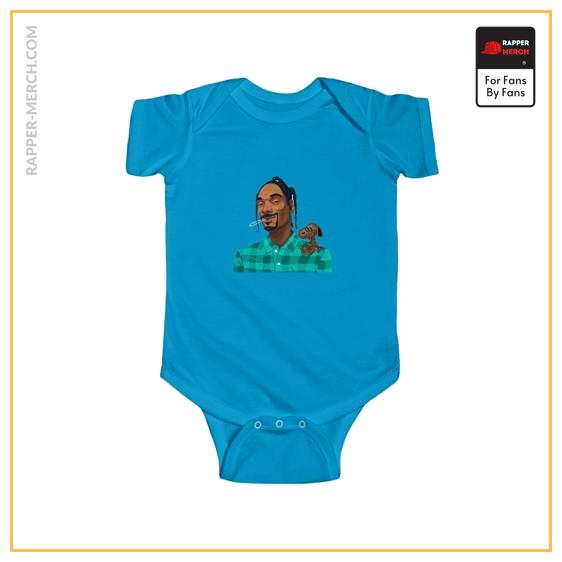 Faded Snoop Dogg Smoking With Snoopy Cool Baby Bodysuit RM0310