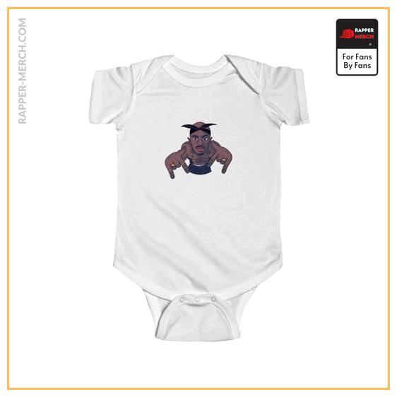 Famous West Coast Rapper 2Pac Art Baby Toddler Onesie RM0310