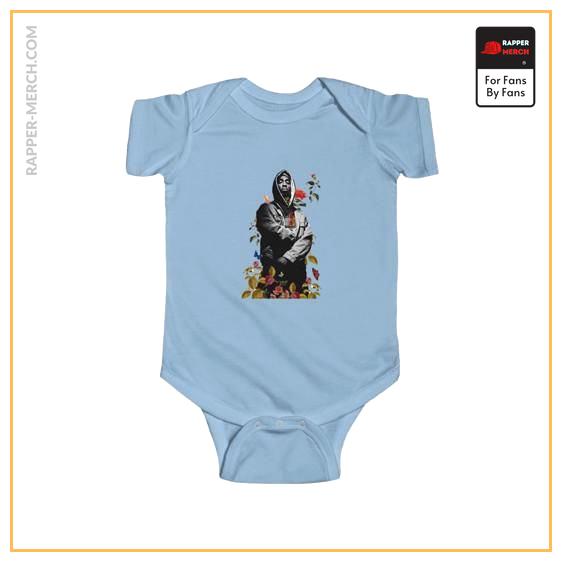 Flowers And Butterflies Tribute To 2Pac Makaveli Baby Onesie RM0310