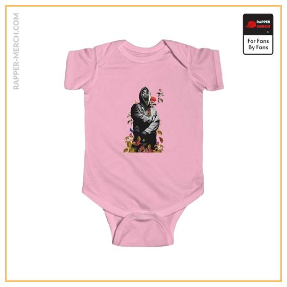 Flowers And Butterflies Tribute To 2Pac Makaveli Baby Onesie RM0310