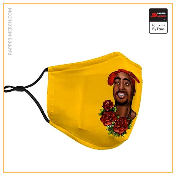 Gangsta 2Pac Shakur West Coast Roses Tribute Face Mask RM0310