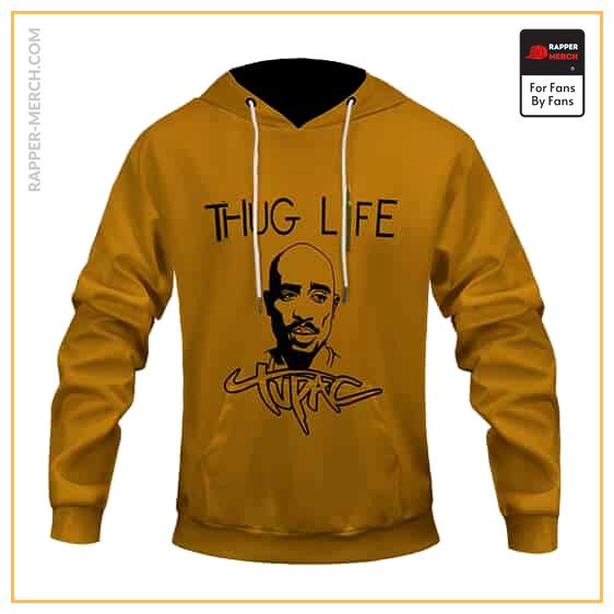 Gangsta Rapper 2Pac Shakur Thug Life Art Hoodie Jacket RM0310