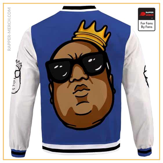 Gangsta Rapper Biggie Smalls Face Cutout Varsity Jacket RP0310