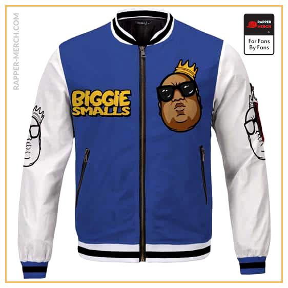 Gangsta Rapper Biggie Smalls Face Cutout Varsity Jacket RP0310