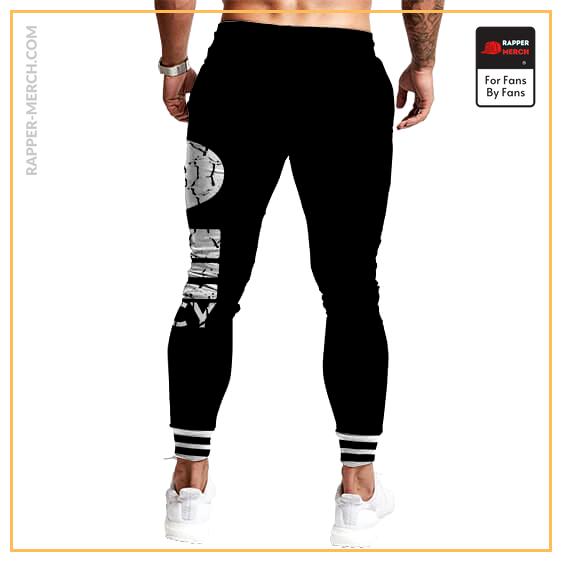 Gangsta Rapper Tupac 2Pac Legacy Logo Black Jogger Pants RM0310