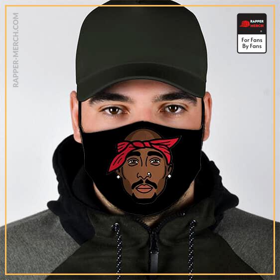 Gangsta Rapper Tupac Makaveli Cartoon Stylish Face Mask RM0310