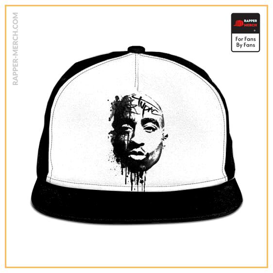 Gangsta Rapper Tupac Shakur Ink Splatter Art Snapback RM0310