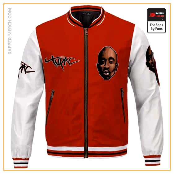 Gangsta Tupac Shakur West Coast Roses Tribute Varsity Jacket RM0310