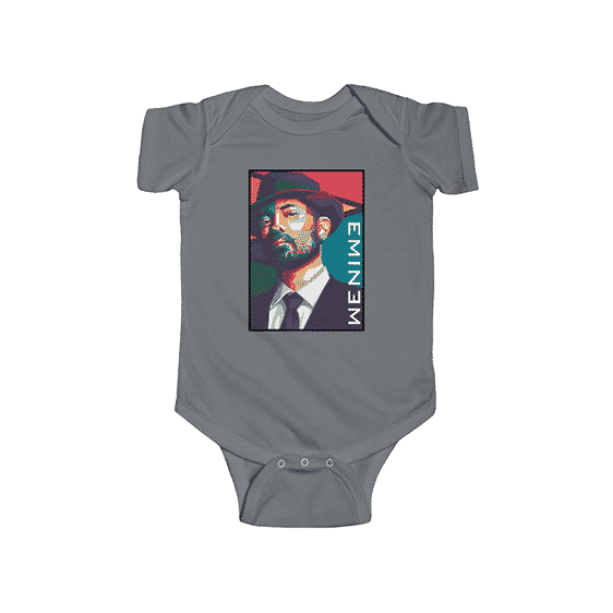 Gentleman Suit Eminem Colorful Portrait Infant Bodysuit RM0310