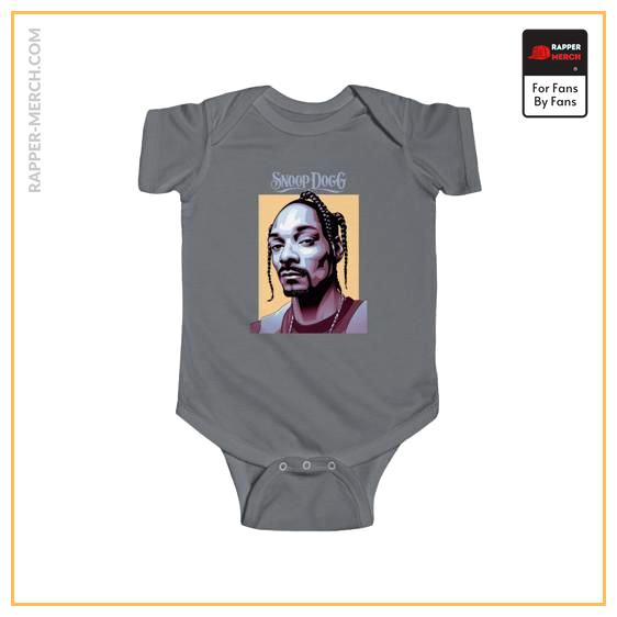 Hip Hop Artist Snoop Dogg Vectorized Portrait Baby Romper RM0310