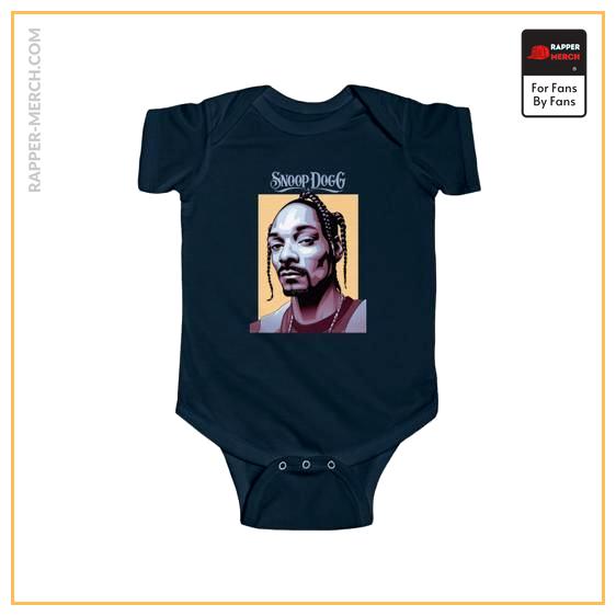Hip Hop Artist Snoop Dogg Vectorized Portrait Baby Romper RM0310