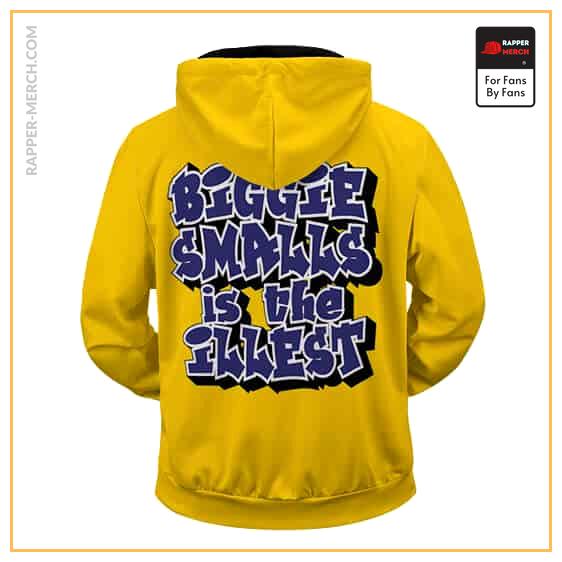 Hip Hop Biggie Smalls Is The Illest Yellow Zip-Up Hoodie RP0310