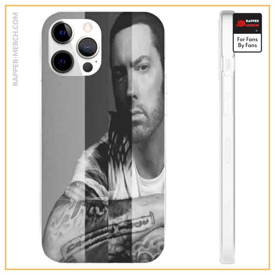 Hip-Hop Icon Eminem Portrait Gray iPhone 12 Fitted Case RM0310
