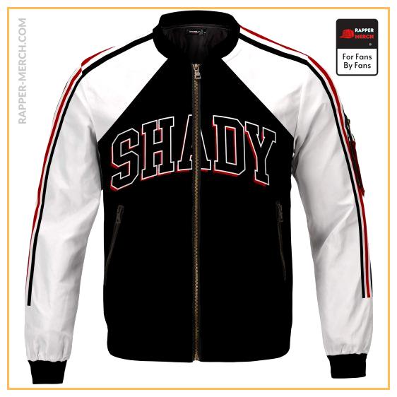 Hip-Hop Rap Icon Slim Shady Black & White Varsity Jacket RM0310