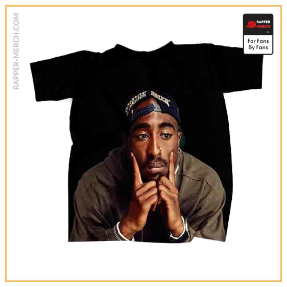 Hip-Hop Rapper 2Pac Shakur Black T-Shirt RM0310