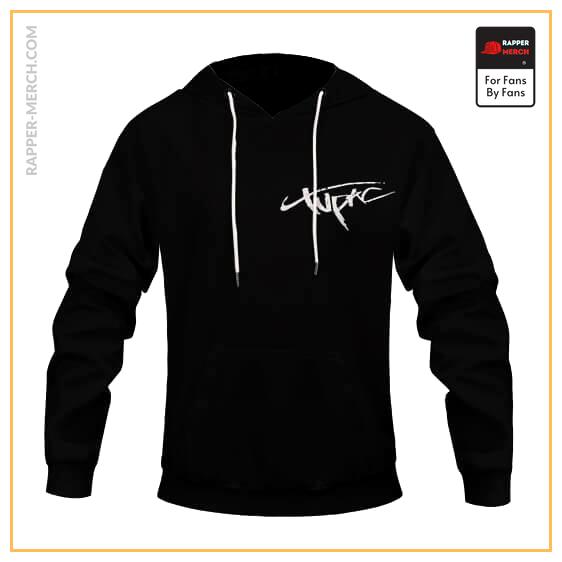 Hip-Hop Rapper 2Pac Shakur Silhouette Black Hoodie Jacket RM0310