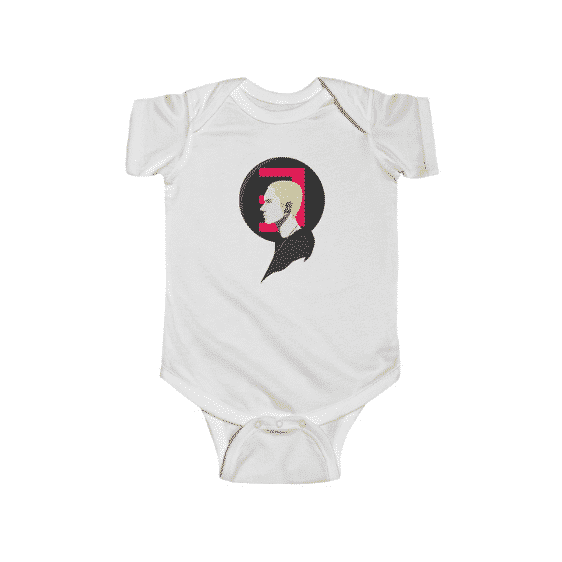 Hip-Hop Rapper Eminem Side View Portrait Baby Bodysuit RM0310